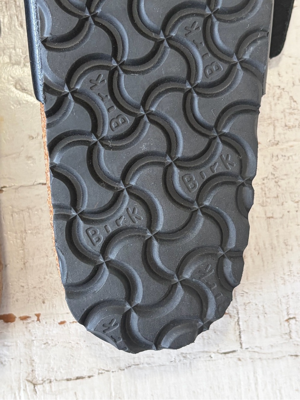 Birkenstock Siena Flowers EU size 40 US size 9 9.5 Black Leather Slide Sandals - Picture 10 of 11
